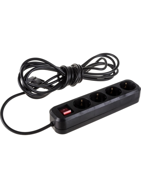 Бытовой удлинитель Gigant с заземлением ПВС 3x0,75 4 гнезда 5м 80094