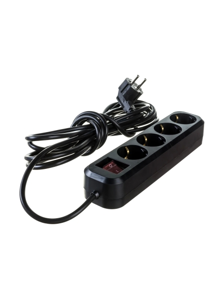 Бытовой удлинитель Gigant с заземлением ПВС 3x0,75 4 гнезда 5м 80094