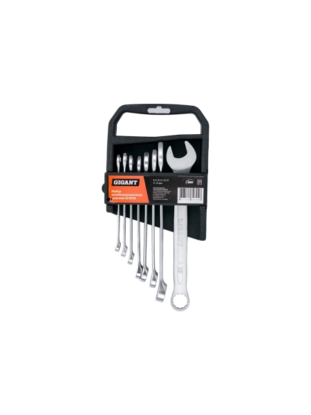Набор комбинированных ключей 8 шт Gigant, Сталь Cr-V, 8-19мм, GCWS8