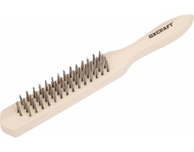 Проволочная щетка Gigant 4 ряда деревянная рукоятка GB-4