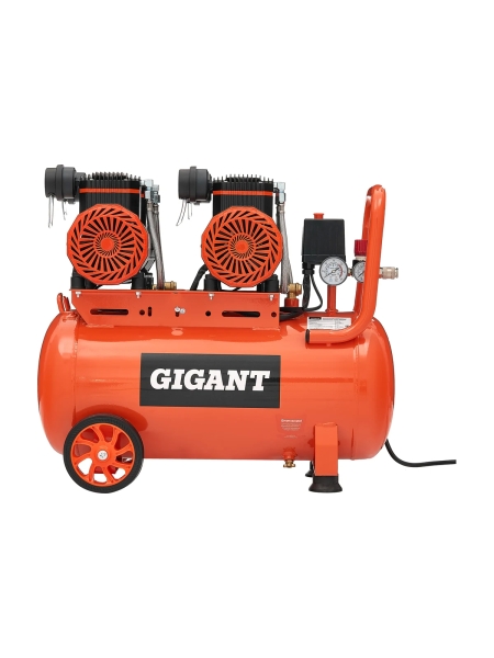 Безмасляный малошумный компрессор (50 л; 8 бар; 365 л/мин) Gigant GSWK-50/2800
