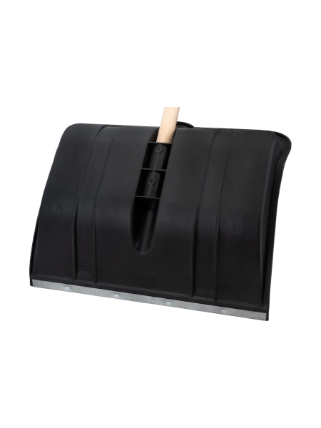 Снеговая пластмассовая лопата с деревянным черенком и V-образной ручкой Gigant AVG-07