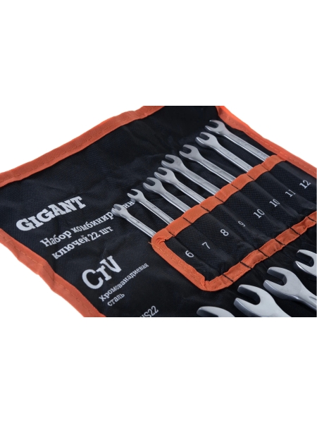 Набор комбинированных ключей Gigant 22 шт. в сумке, Сталь Cr-V, 6-32мм, GCWS22