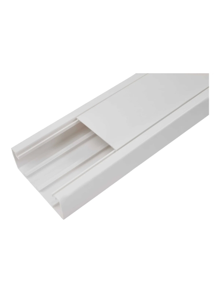 Кабель-канал с крышкой 100х40 белый, 2м Gigant 76004-2GI