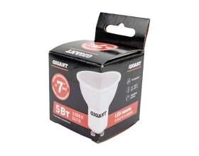 Светодиодная лампа Gigant GU10 5Вт 3000K 380Лм G-GU10-5-3000K