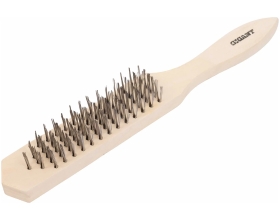 Проволочная щетка Gigant 5 рядов проволоки деревянная рукоятка GB-5