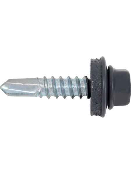 Gigant Кровельный саморез цинк 5,5х25 RAL 7024 сверло 250 шт G-124112