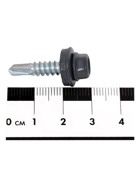 Gigant Кровельный саморез цинк 5,5х25 RAL 7024 сверло 250 шт G-124112