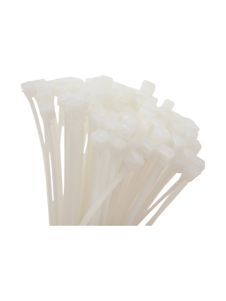 Нейлоновая хомут-стяжка Gigant 2,5х200 белый, 100 шт G/1/14