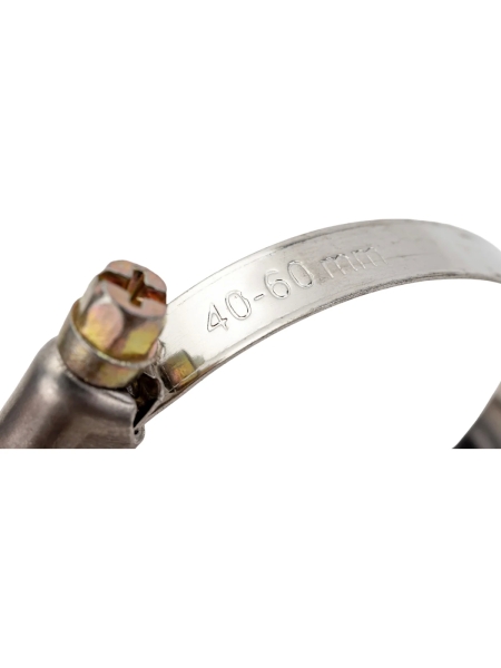 Червячный хомут нерж Gigant 40-60 мм/9 W2, 25 шт G/1/48