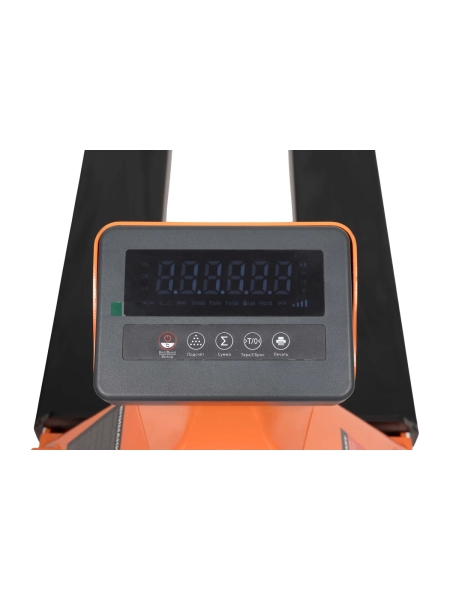 Гидравлическая тележка Gigant с весами, 2000кг, 1150x550мм, полиуретановые колеса JHPT2000-1150-W