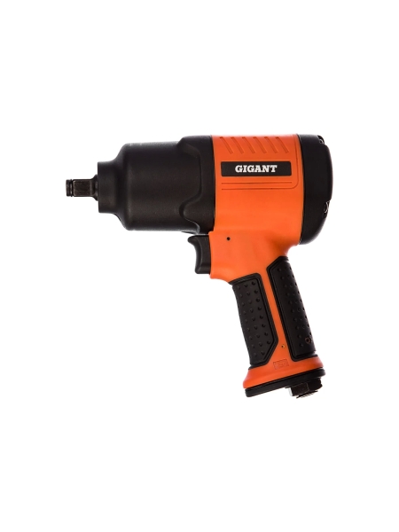 Ударный пневмогайковерт (720 Нм; 1/2"; кейс) Gigant PW 720 + набор головок