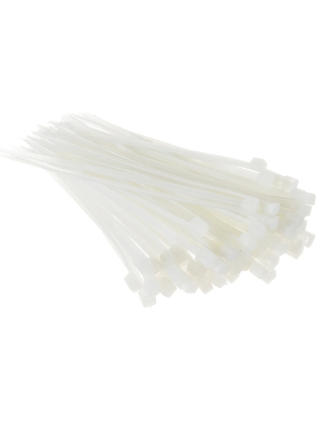 Нейлоновая хомут-стяжка Gigant 2,5х160 белый, 100 шт G/1/13