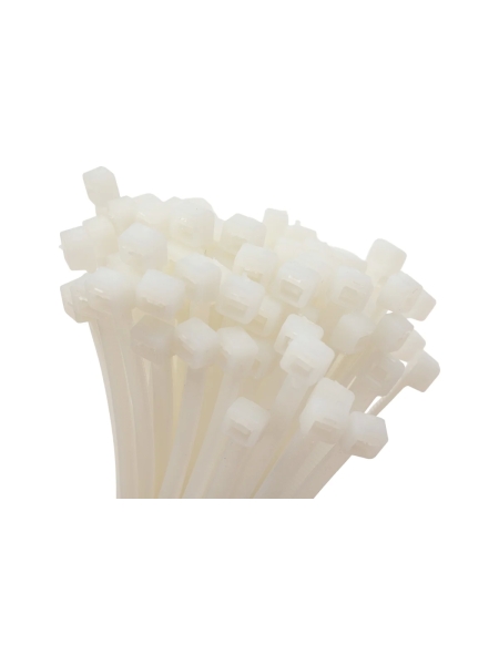 Нейлоновая хомут-стяжка Gigant 4,5х200 белый, 100 шт G/1/19