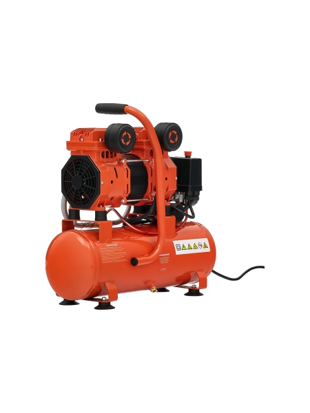 Безмасляный малошумный компрессор (9 л; 8 бар; 195 л/мин) Gigant GSWK-9/1400