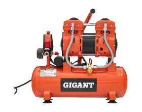 Безмасляный малошумный компрессор (9 л; 8 бар; 195 л/мин) Gigant GSWK-9/1400