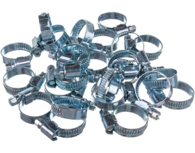 Червячный хомут оцинк Gigant 16-25 мм/9 W1, 25 шт G/1/28
