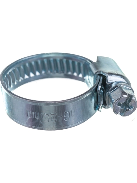 Червячный хомут оцинк Gigant 16-25 мм/9 W1, 25 шт G/1/28