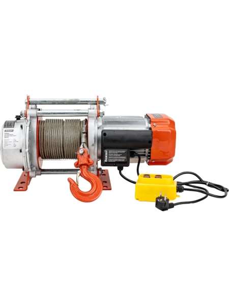Электрическая лебедка Gigant 500/1000 кг, 220В, 30/15м, Диаметр троса 6мм, GEW-09
