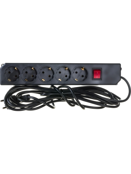 Сетевой фильтр Gigant с заземлением ПВС 3x0,75 5 гнезд 5м 80097