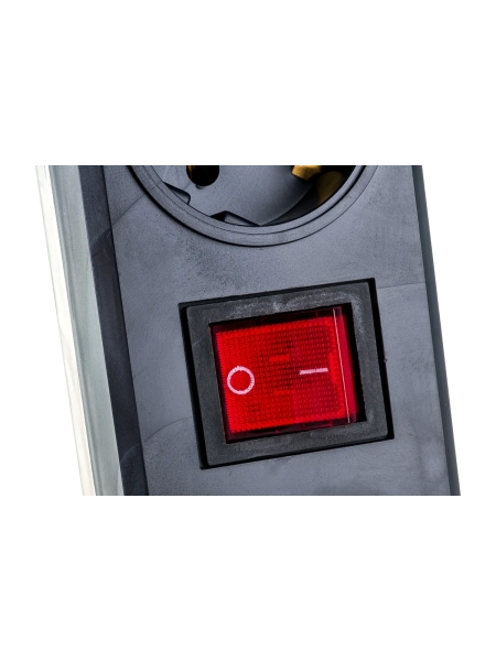 Сетевой фильтр Gigant с заземлением ПВС 3x0,75 5 гнезд 5м 80097