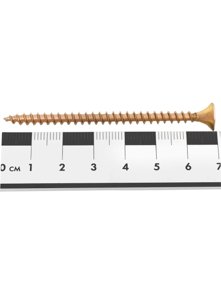 Саморезы универсальные Gigant пот/г желтые 5x70 100 шт 123833