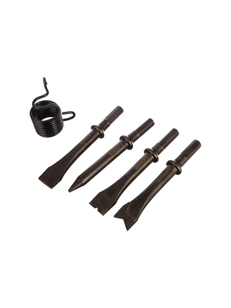 Пневмодолото (5 Дж; оснастка 10 мм шестигранник) Gigant RP4500 + 5 насадок