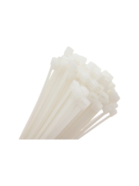 Нейлоновая хомут-стяжка Gigant 3,6х200 белый, 100 шт G/1/16