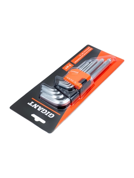 Набор шестигранных дюймовых ключей 9 шт Gigant, grf-121