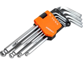 Набор шестигранных дюймовых ключей 9 шт Gigant, grf-121