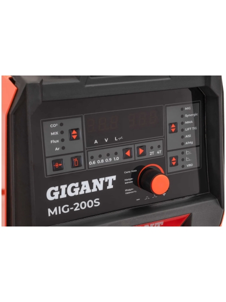 Сварочный полуавтомат - инвертор Gigant (200 А; EURO; синергия; ПВ 40%) MIG-200S