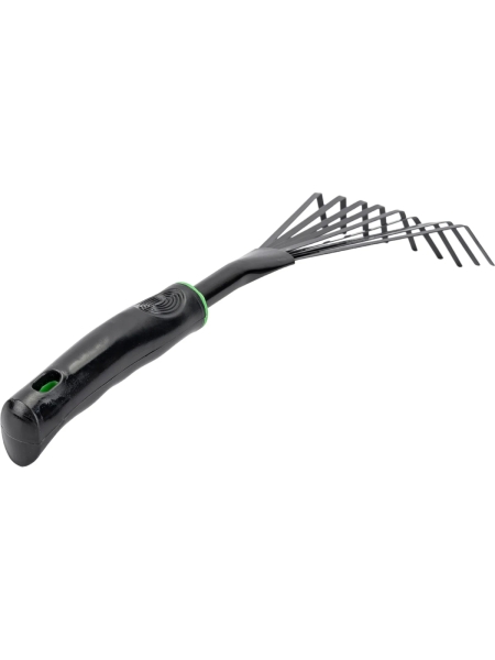 Стальные веерные мини-грабли для листьев, с пластиковой ручкой Gigant GVER-21