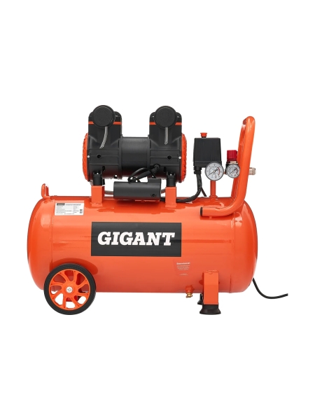 Безмасляный малошумный компрессор Gigant (50 л; 8 бар; 225 л/мин) GSWK-50/1400