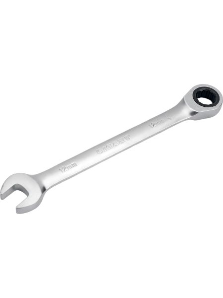 Комбинированный трещоточный ключ Gigant 12мм, Сталь Cr-V, 72 зуба, GRW12