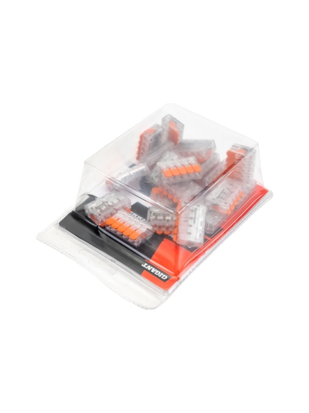 Пятипроводная клемма Gigant 20 шт/уп 0,08-2,5(4)мм² GCT-221-415-20