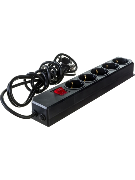 Сетевой фильтр Gigant с заземлением ПВС 3x0,75 5 гнезд 3м 80096