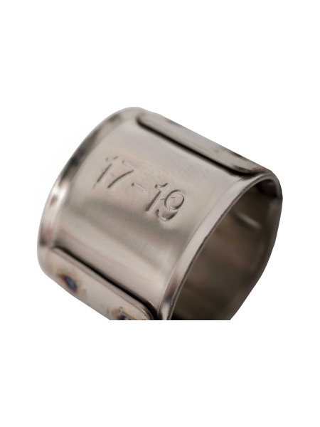 Хомут силовой шарнирный D17-19мм, нерж.сталь Gigant 123983