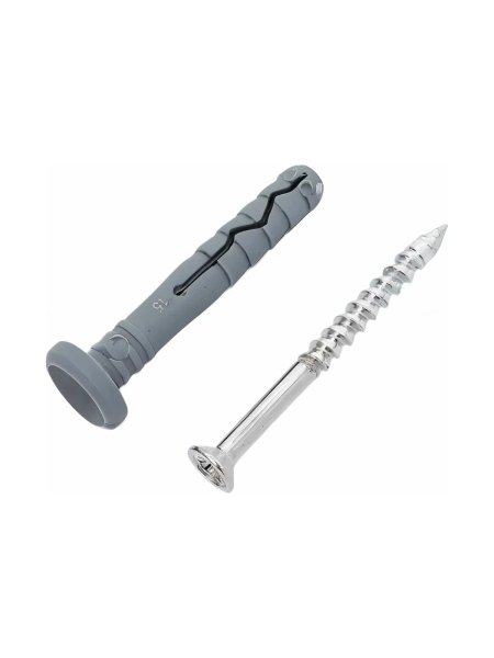 Дюбель-гвоздь Gigant 6x40 грибовидная манжета полипропилен 150 шт 123856