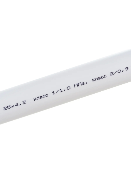 Труба Gigant PP-R белая, армированная стекловолокном SDR 6 (PN25) 25x4.2 мм, 2 м GSG-8