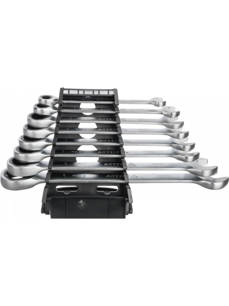 Набор комбинированных трещоточных ключей Gigant 8 шт, Сталь Cr-V, 8-19мм, GCRWS 8