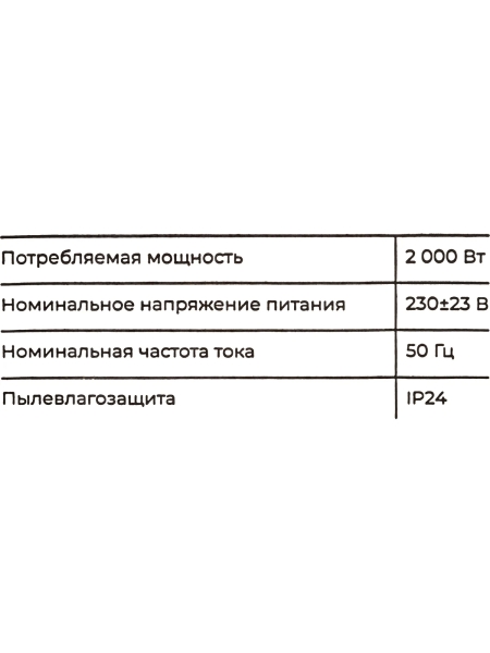 Электрический конвектор 2000 Вт Gigant GCEX-2 MT