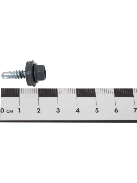 Gigant Кровельный саморез цинк 4,8х19 RAL 7024 сверло 400 шт G-124111