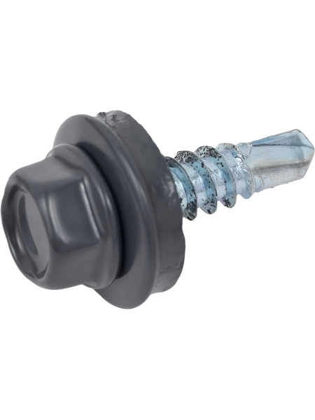 Gigant Кровельный саморез цинк 4,8х19 RAL 7024 сверло 400 шт G-124111