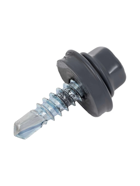 Gigant Кровельный саморез цинк 4,8х19 RAL 7024 сверло 400 шт G-124111