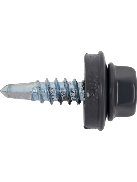 Gigant Кровельный саморез цинк 4,8х19 RAL 7024 сверло 400 шт G-124111