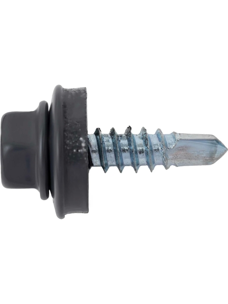 Gigant Кровельный саморез цинк 4,8х19 RAL 7024 сверло 400 шт G-124111