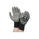 Трикотажные полиэфирные перчатки с покрытием вспененным латексом и антивибрационными накладками Gigant размер 10 GGPL-110