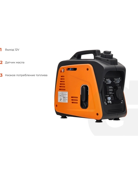 Инверторный генератор Gigant (800 Вт; 12 В розетка; тихий) GPIGL-800