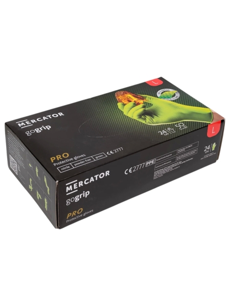 Профессиональные нитриловые перчатки gogrip, зеленые, размер L, 25 пар RP30029004_0001