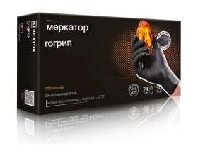 Профессиональные нитриловые перчатки gogrip, черные, размер XXL, 25 пар RP30023006_0001
